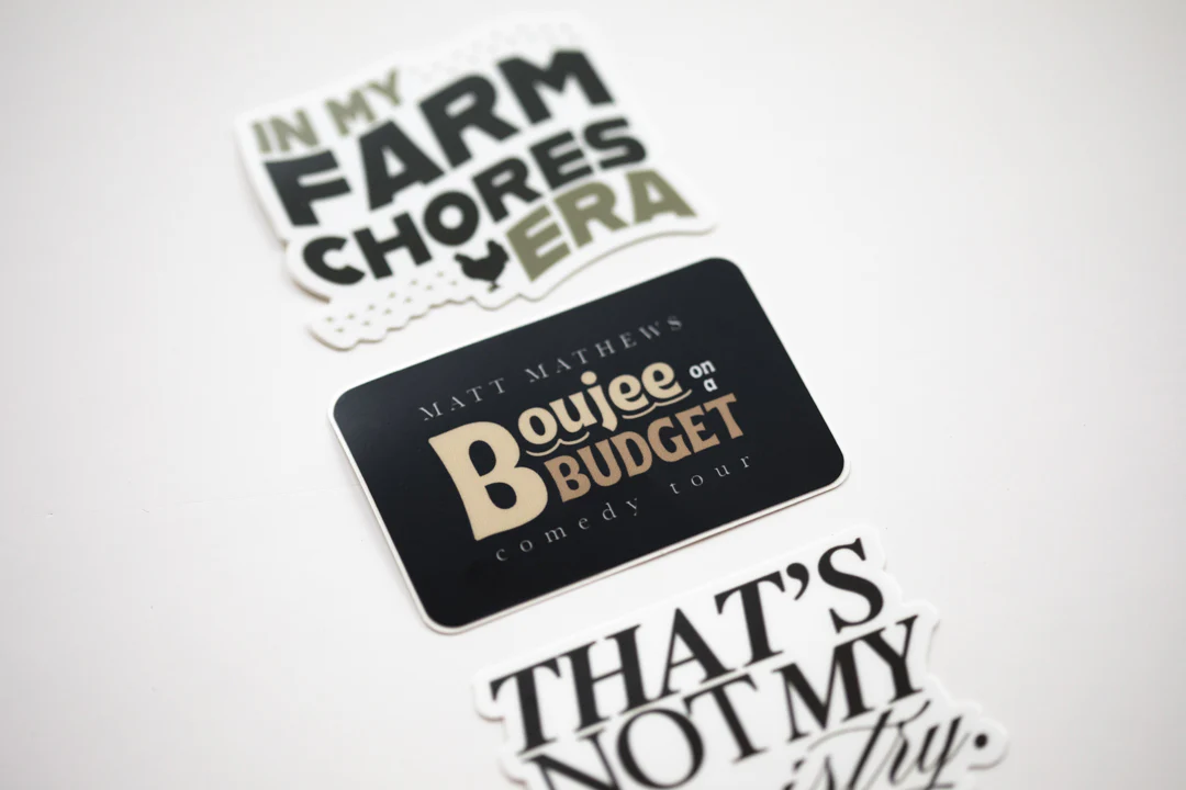 Boujee on a Budget Tour Sticker Pack - Image 4