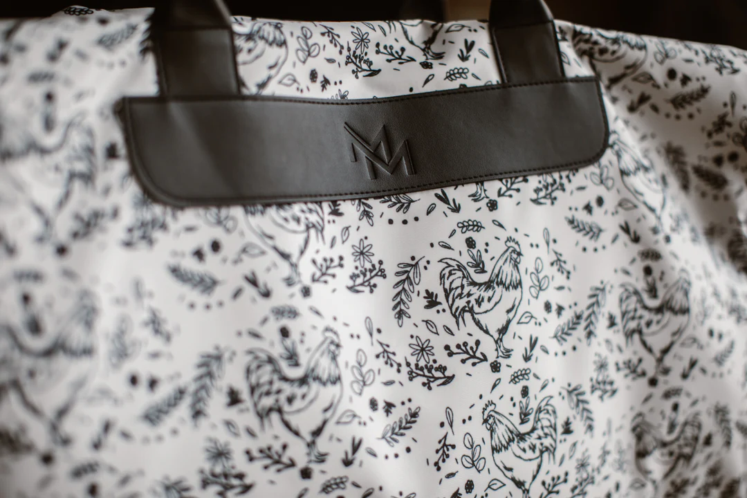 Floral Chicken Print Duffle Bag - Image 5