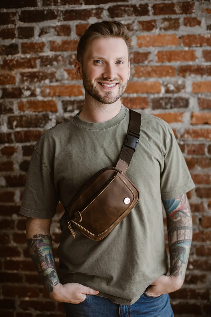 Leather Crossbody Bag - Image 6