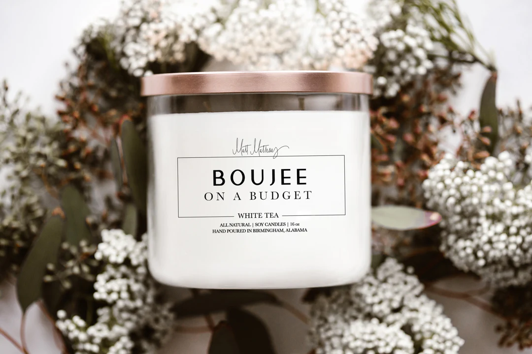 White Tea Candle - Image 3